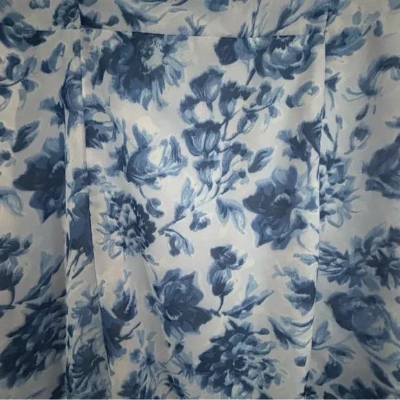 Abercrombie & Fitch Blue Floral Midi Dress - Picture 12 of 12